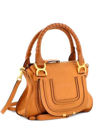 Chlo&eacute; Marcie Leather Small satchel - women - Calf Leather - One Size - Brown