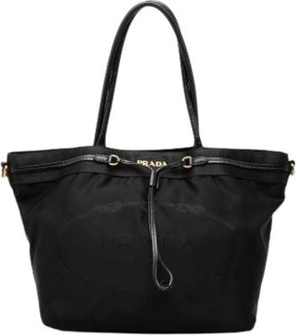 Prada Pre-owned Nylon Satchel - Dames - Vintage Shopper - Zwart - ONE Size - Nylon - Vintage