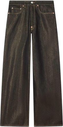 Kenzo Jeans mit weitem Bein und B&uuml;ndchen aus japanischem Denim