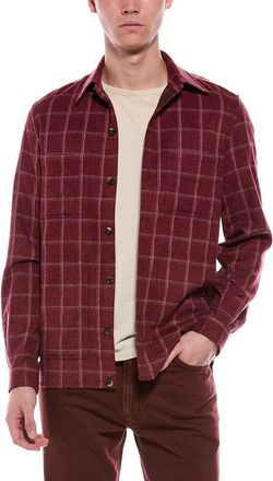 Isaia Wool & Cashmere-Blend Shirt