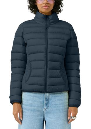 QS by s.Oliver Steppjacke QS, Damen, Gr. XXL (44), blau, Steppware, Obermaterial: 100% Polyester. Futter: 100% Polyester, unifarben, normal h&uuml;ftbedeckend, Rundhals, 