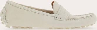 Ferragamo Iside Driver Moccasins with Logo, Size 7 C