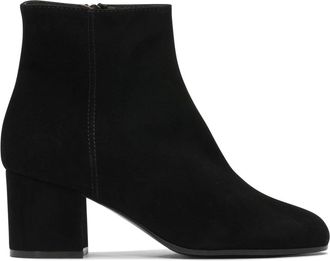 Via Roma 15 Zwarte Leren Enkellaarzen voor Vrouwen - Dames - Laarzen met Hak - Zwart - 37 EU - Schoenen
