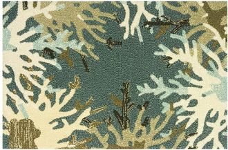 The Rug Market Coral Border 30X48in Doormat