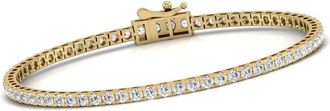 Diana M. Jewels Diana M Lab 2 Carat TW Diamond Tennis Bracelet in 14K YELLOW Gold