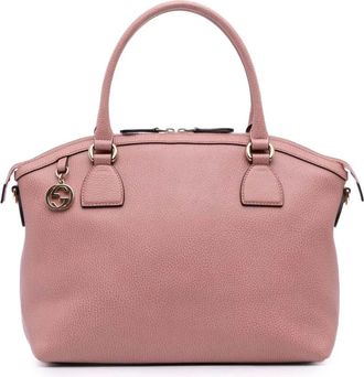 Gucci Borsa a tracolla GG Dome media in pelle con ciondolo 2016-2025 - Rosa