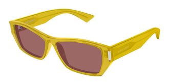 Saint Laurent SL 928 004 Womens Sunglasses Yellow Size 57 - Free RX Lenses - Free RX Lenses