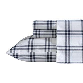 Nautica Ryan Cove Plaid Blue Full Sheet Set