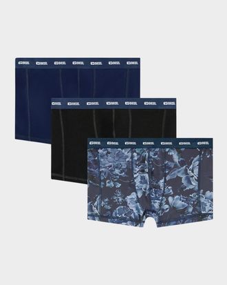 Diesel Men & apos;s Damien Multi-Pattern 3-Pack Boxer Briefs