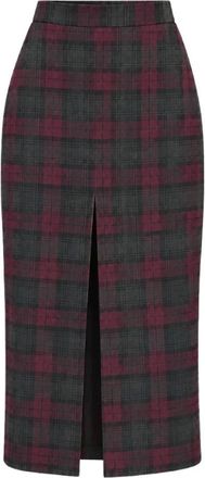 A Paper Kid Gonna Midi a Quadri - - Skirts - Donna - Multicolore - L