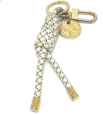 Louis Vuitton Pre-owned Fabric key-holders - Heren - Vintage Accessoires - Wit - ONE Size - Vintage