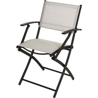 Progarden Silla Plegable Acero Y Textilene Blanco X60000180