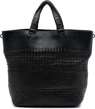 Bottega Veneta 2012-2025 Nappa Intrecciato Imperatore verstelbare tas - Bruin