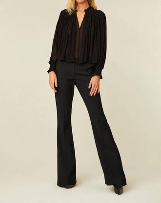 LoveShackFancy Fernanda Blouse In Black