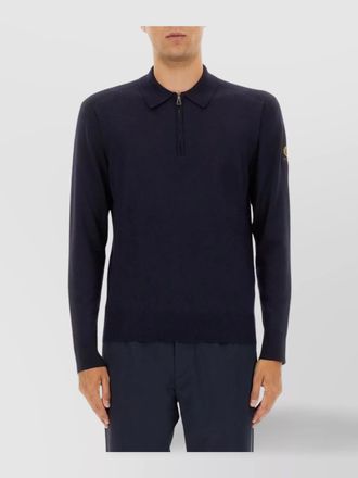 Belstaff long sleeve polo knit sweater