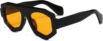 Generic Driving Outdoor Mens Sunglasses Vacation Commuting Womens Sports Sun Glasses(Orange)