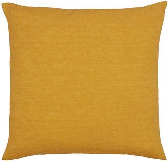 Puro Lino Cojín decorativo de lino puro lavado a la piedra ocre