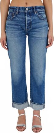 Moussy Foxwood Straight Jeans In Blue