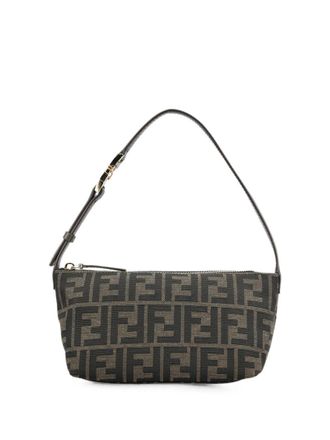 Fendi Brown Logo Small Clutch