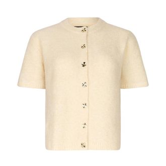 Ydence Ydence - Fc2615 Kitty Vest - Dames - Truien - Beige - Maat: L Wol