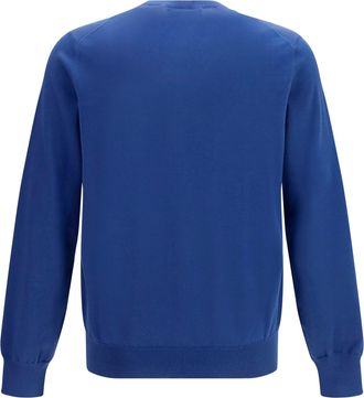 Brunello Cucinelli Mens Sweater Cotton Avio+grigio Chiaro