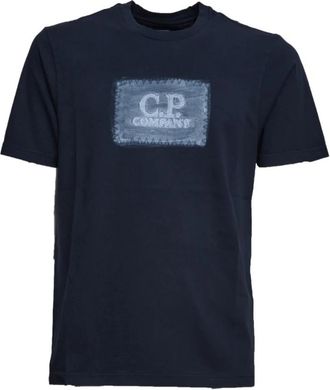 C.P. Company Cotton T-shirt - Heren - T-shirts - Blauw - 2XL - Katoen - Tops