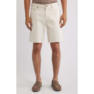 AG - Adriano Goldschmied Prot&eacute;g&eacute; Straight Leg Denim Shorts in Sahara at Nordstrom, Size 40