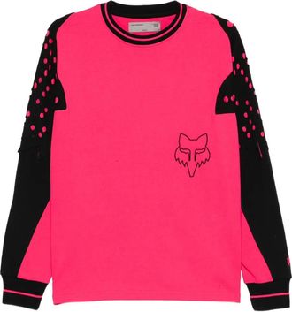 Kiko Kostadinov perforated long-sleeve sweatshirt - Pink