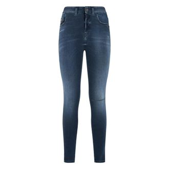 Diesel Skinny Jeans - Dames - Jeans - Blauw - Maat: W24 Katoen