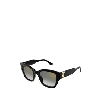 Cartier Ct0666S Zonnebril - Dames - Accessoires - Zwart - Maat: 53 MM