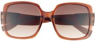 Guess 55mm Square Sunglasses in Dark Brown /Gradient Brown at Nordstrom Rack