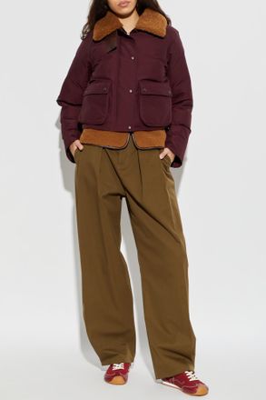 Loewe Trousers With Belt, Womens, Green