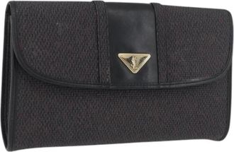 Saint Laurent Pre-owned Clutches, female, Purple, Size: ONE SIZE Pre-owned Vintage Clutch Bag