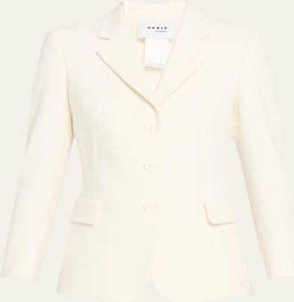 Akris Single-Breasted Boyfriend Blazer