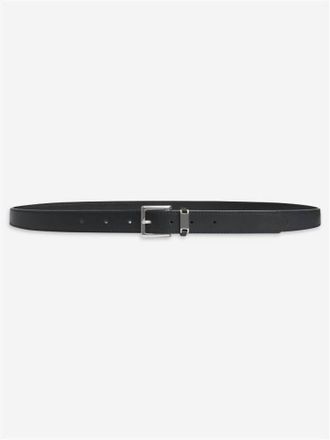 Frame Denim Womens The Square Buckle Belt In Black