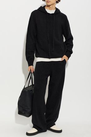 Laneus Straight-leg Cashmere Trousers, Mens, Black