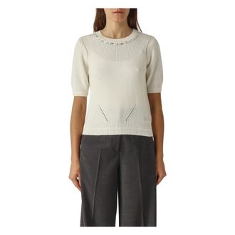 Nenette Dames, Truien, Wit, Maat: S