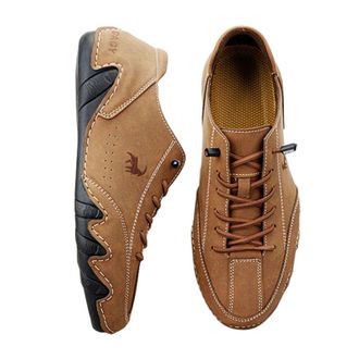 Generic Mens Casual Riding Boots for Motorcycle Enthusiasts Featuring Superior Comfort Enhanced Style and Exceptional Traction Grip Technology (Brown, 10.5)