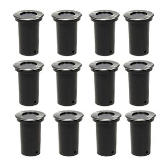 Berkfield Home Outdoor Ground Lights 12 pcs Round in Silver