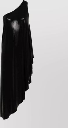 Norma Kamali one shoulder draped tunic