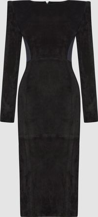 PRITCH Suede Icon Dress Black