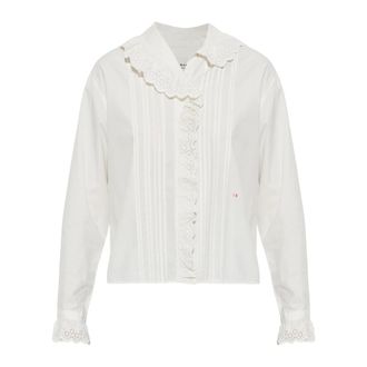 Isabel Marant Dames, Blouses & Shirts, Wit, Maat: S Katoen