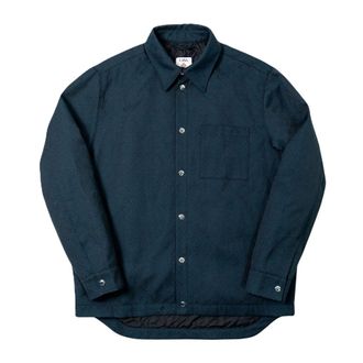 Casablanca Sovracamicia Monogram - - Shirts - Uomo - Blu - XL