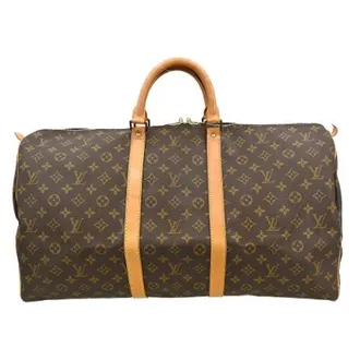 Louis Vuitton Vintage, unisex, Bruin, ONE Size, Leer, Pre-owned Weekendtas