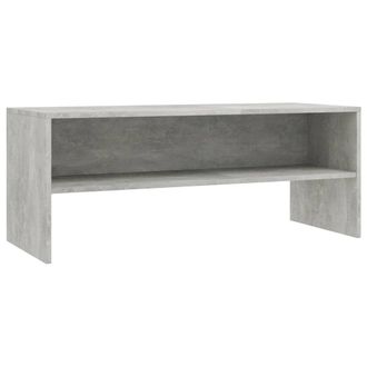 vidaXL Vidaxl - Mueble De Tv Madera Contrachapada Gris Hormig&oacute;n 100x40x40 Cm