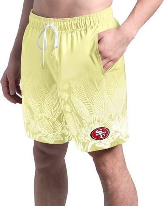 Margaritaville Mens Margaritaville Yellow San Francisco 49ers Lagoon Fiesta Swim Shorts at Nordstrom, Size Xx-Large