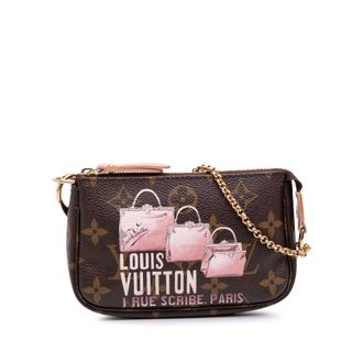 Louis Vuitton Coated Canvas Monogram Affiche Mini Pochette Accessoires