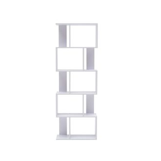 Mobili Rebecca Mobili Rebecca - Rebecca Mobili Estanter&iacute;a 5 Estantes Moderno Madera Blanco 172,5x60x24,5