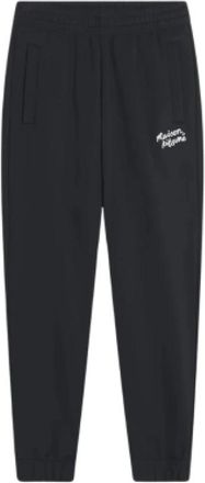 Maison Kitsun&eacute; Bold Fox Head Trainingsbroeken - Heren - Sweatpants - Blauw - S - Katoen - Broeken