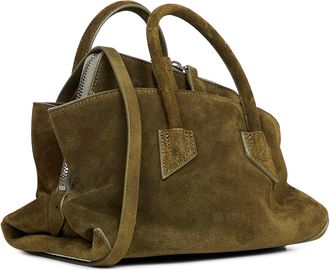 The Attico Womens Top Handle Bag La Passeggiata Mini Green Calf Leather (bos Taurus) Handbags Hand